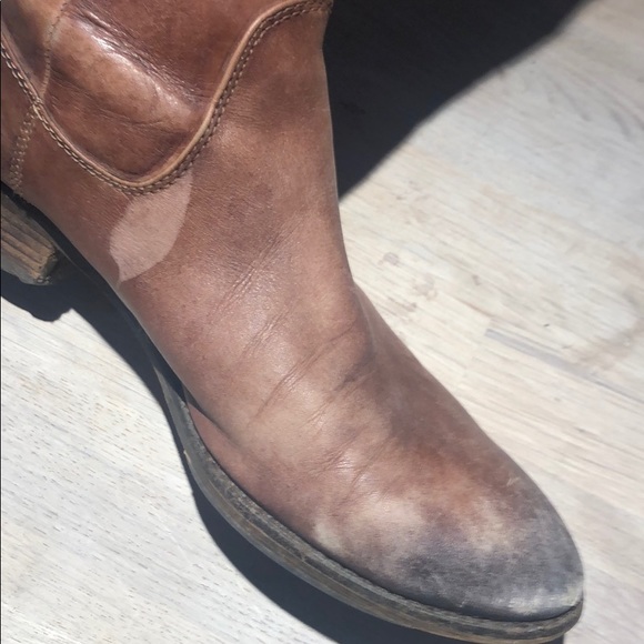 Women’s leather brown knee high boots - Picture 5 of 5